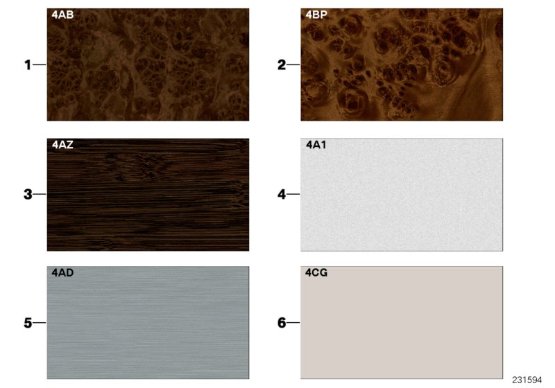 Sample page, interior trim strips