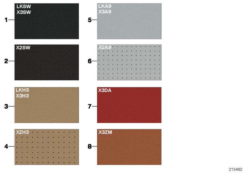 Sample page, cushion colours
