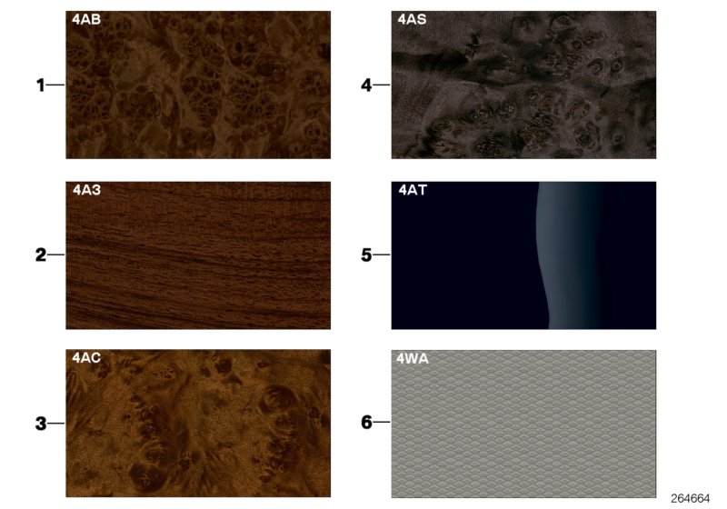Sample page, interior trim strips