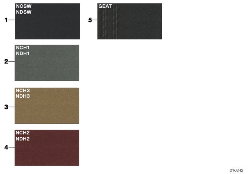Sample page, cushion colours