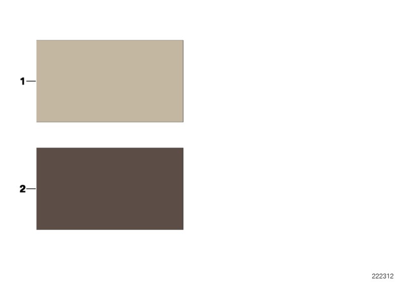 Sample page, interior trim colours