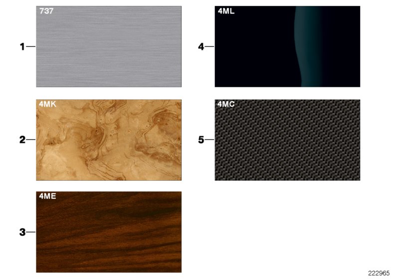 Sample page, interior trim strips