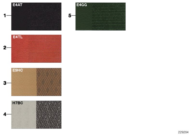 Sample page,uphls.colours,leather/fabric