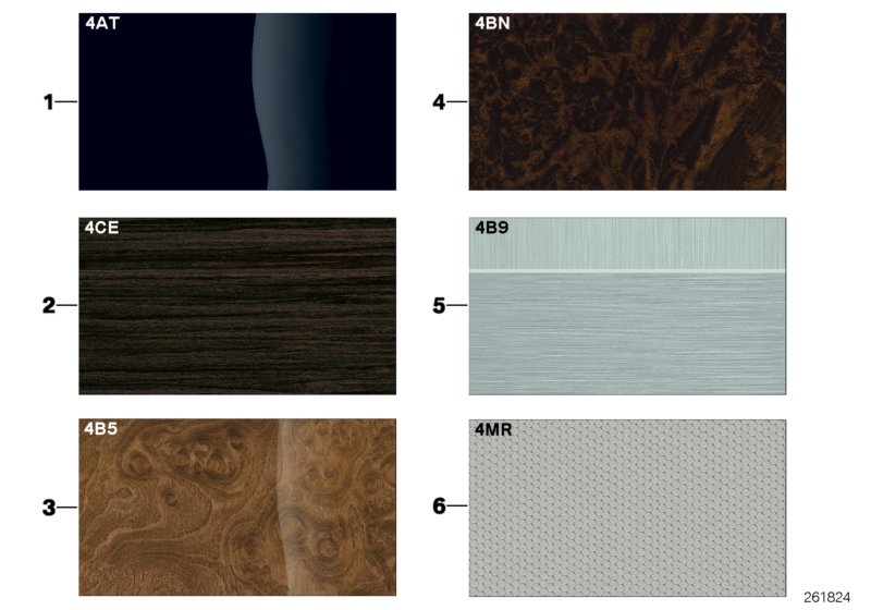 Sample page, interior trim strips