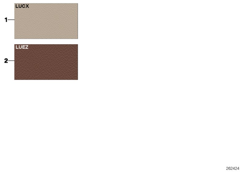 Sample page, cushion colours, leather