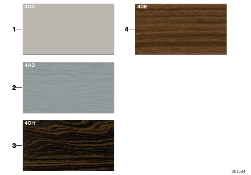 Sample page, interior trim strips