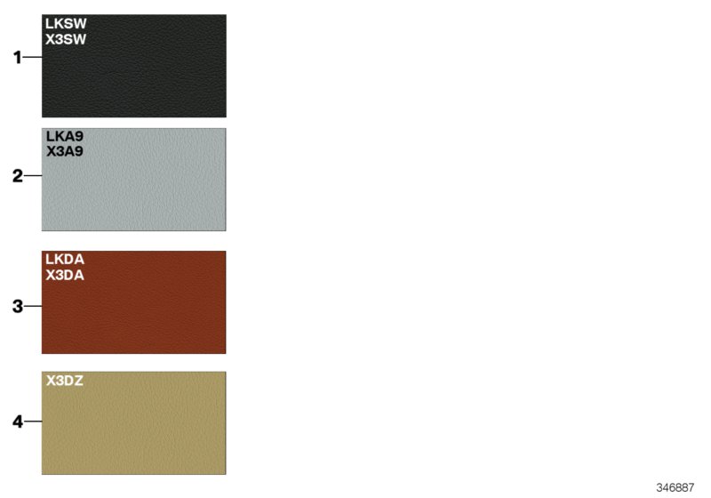 Sample page, cushion colours