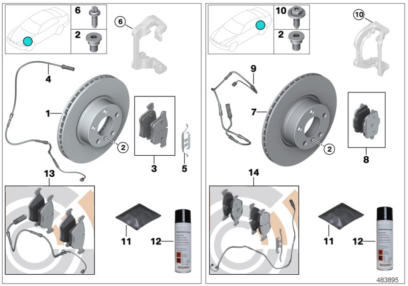 Service, brakes