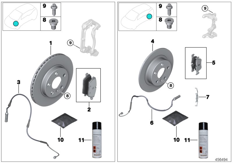 Service, brakes
