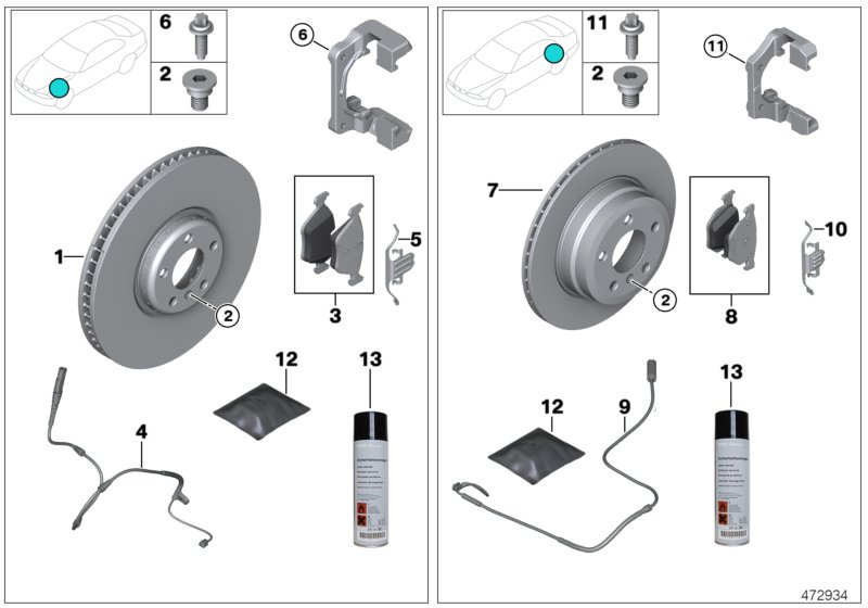 Service, brakes