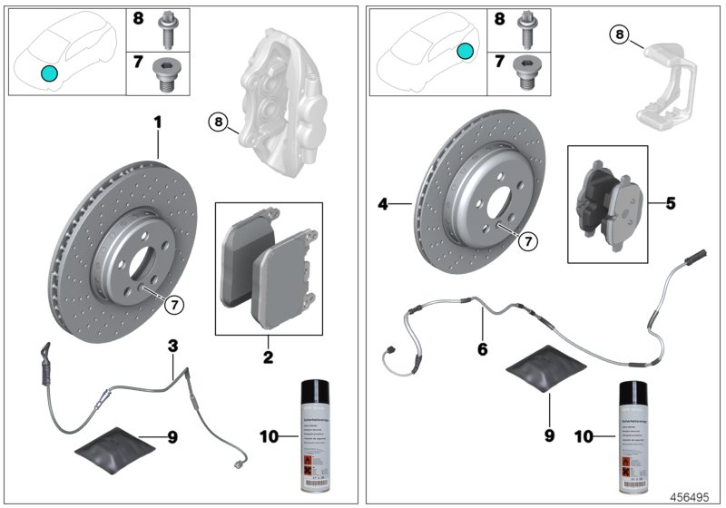 Service, brakes