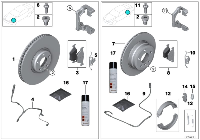 Service, brakes