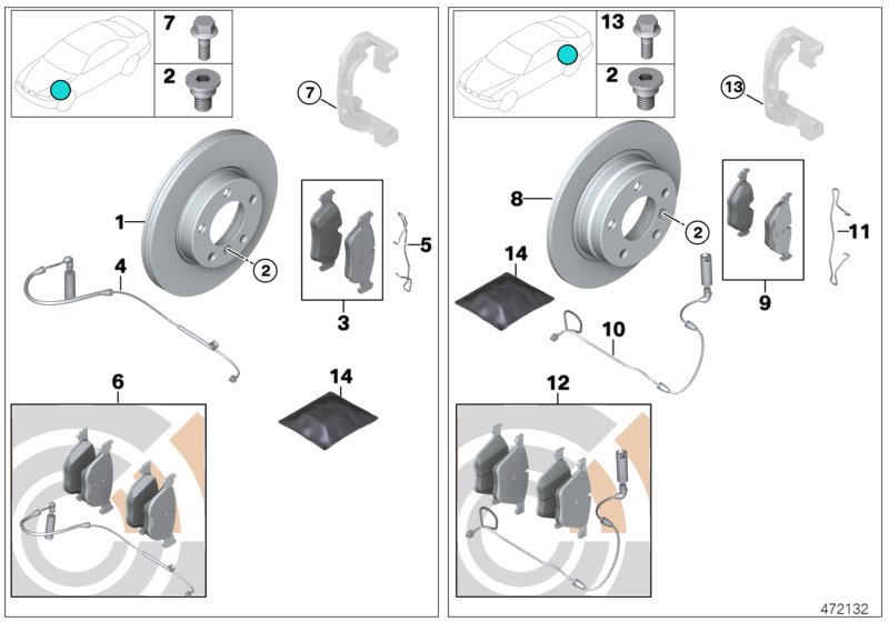 Service, brakes