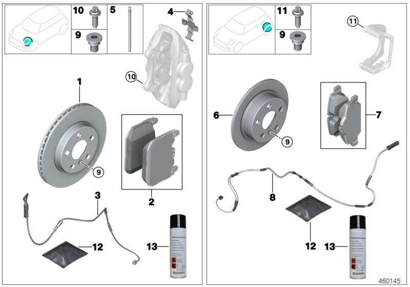 Service, brakes