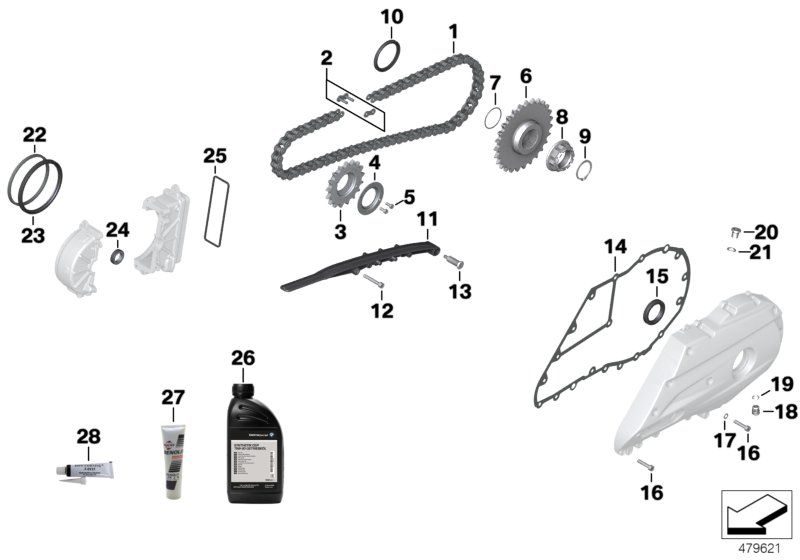 Service chain drive