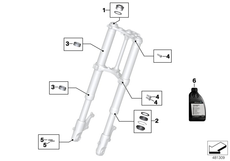 Service of telescopic forks