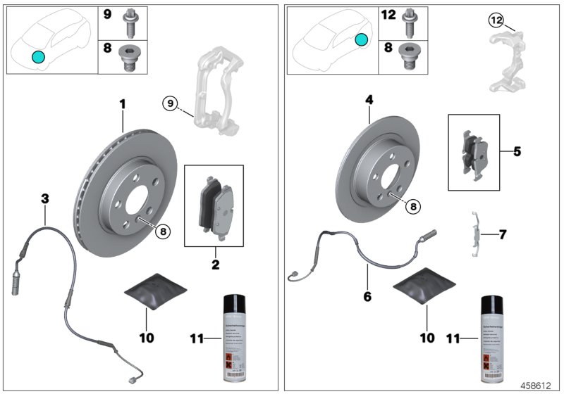 Service, brakes