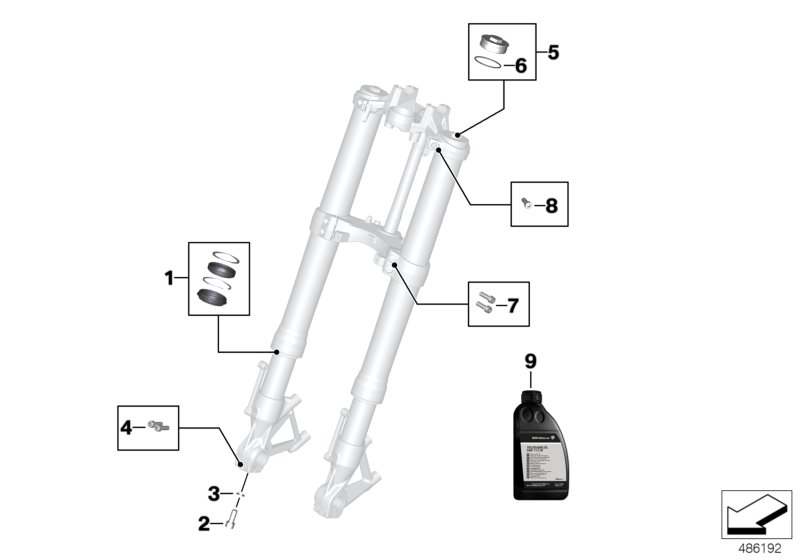 Service of telescopic forks
