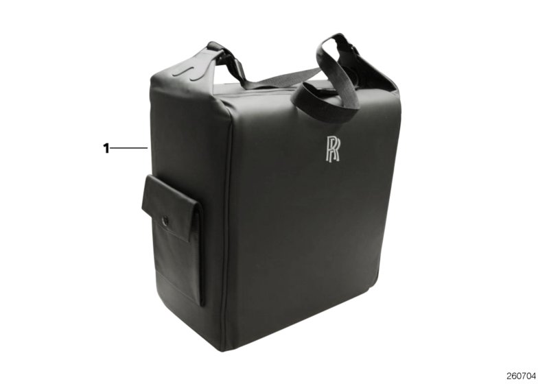 Portable leather cool bag