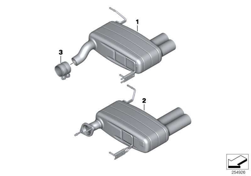 BMW Performance silencer system