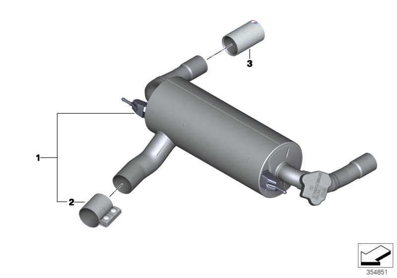 BMW M Performance silencer system