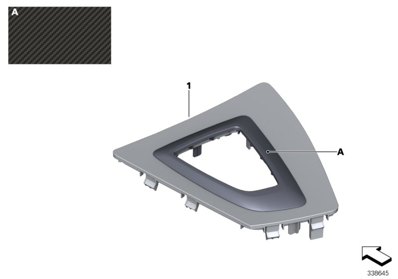 M Performance trim, gear selector switch