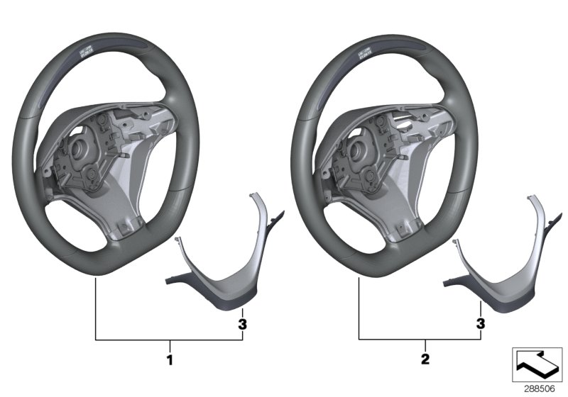 M Performance steering wheel w/ display