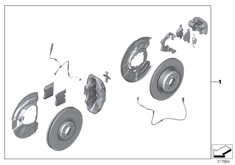 Sports brake retrofit kit