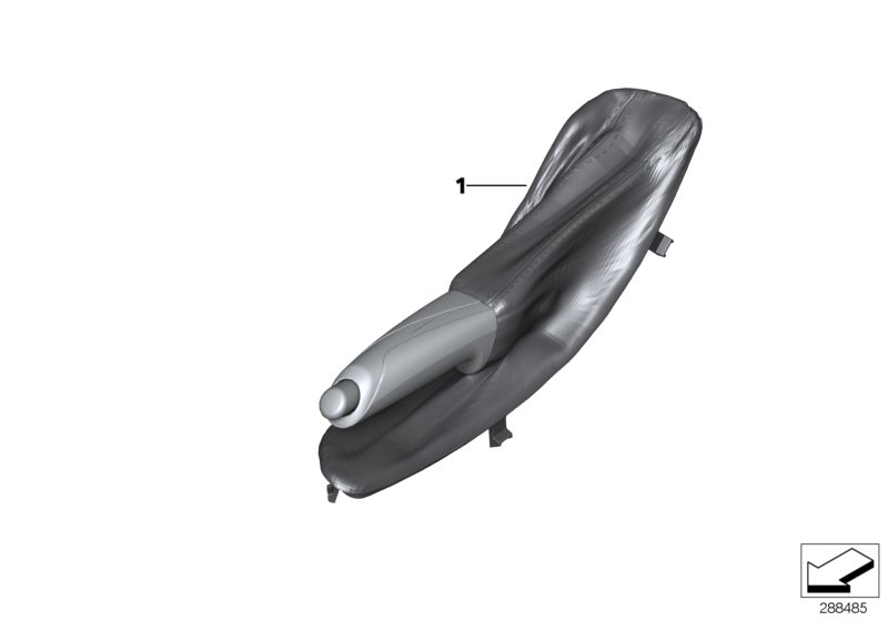M Performance handbrake grip with gaiter
