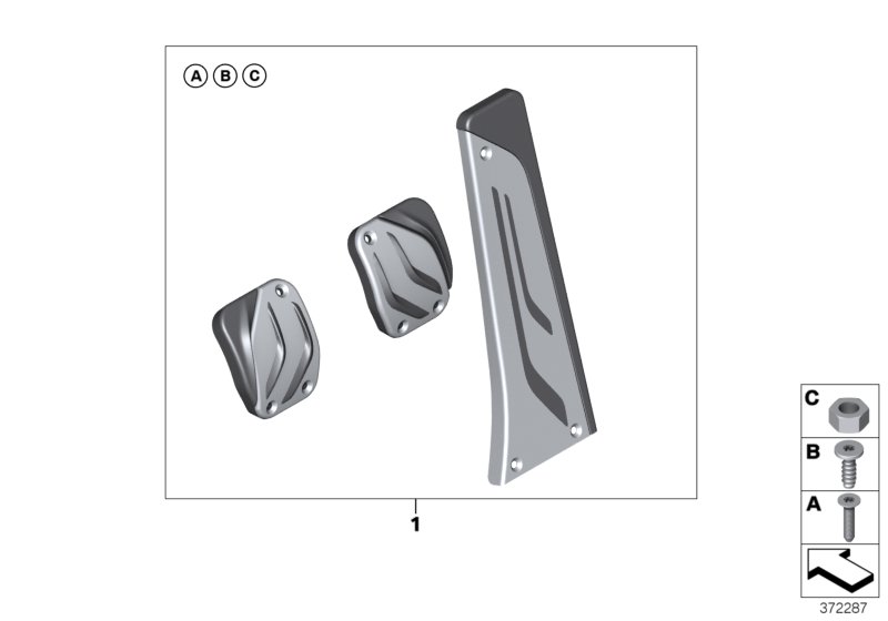 High-grade steel pedal covers