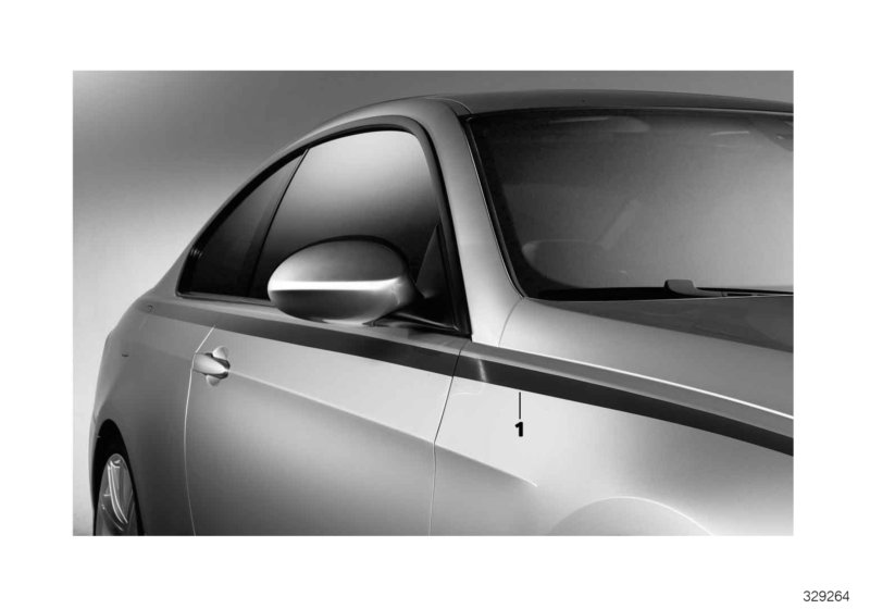 BMW Performance side stripe
