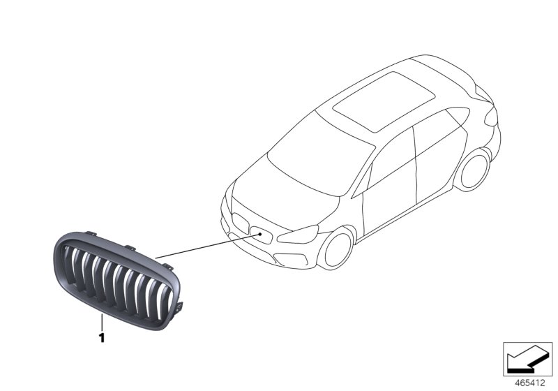 M Performance radiator grille