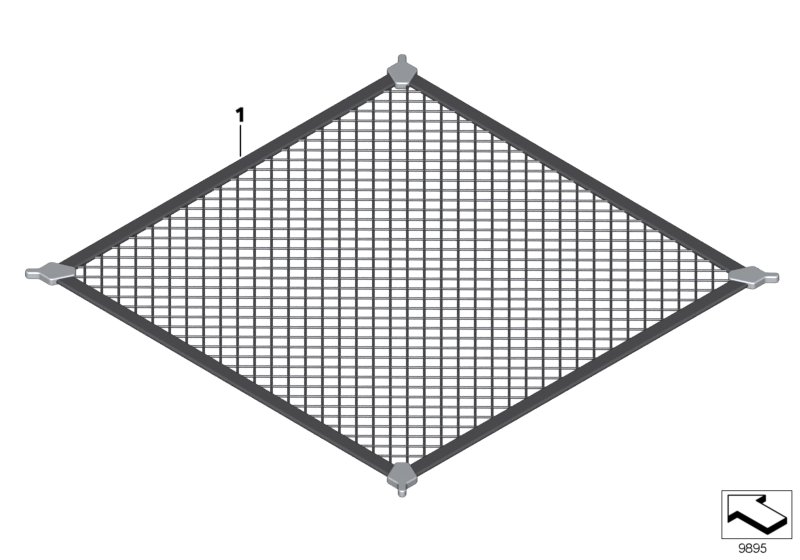Luggage compartment net