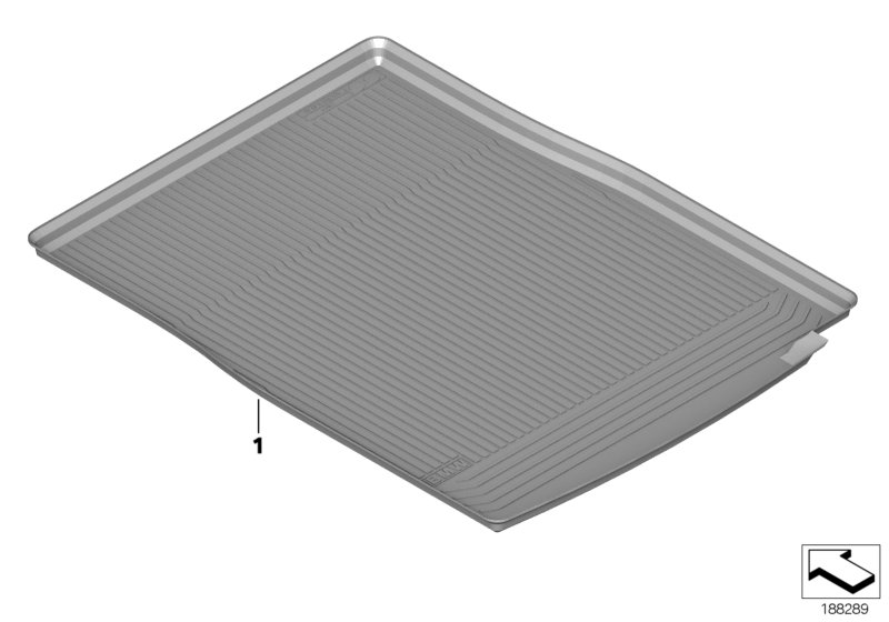 Fitted luggage compartment mat