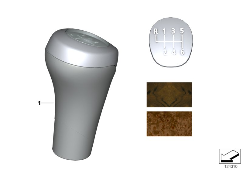 Retrofit, wooden gearshift knob