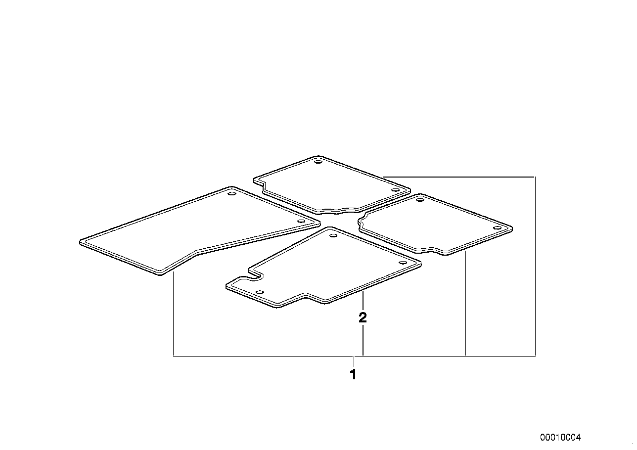 Floor mats "City"