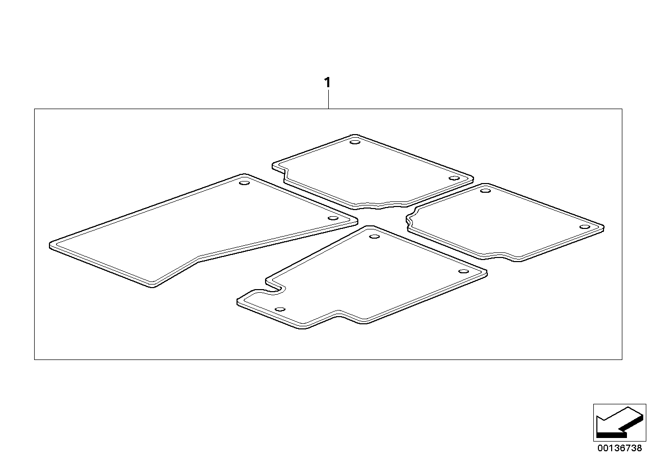Floor mats "City"