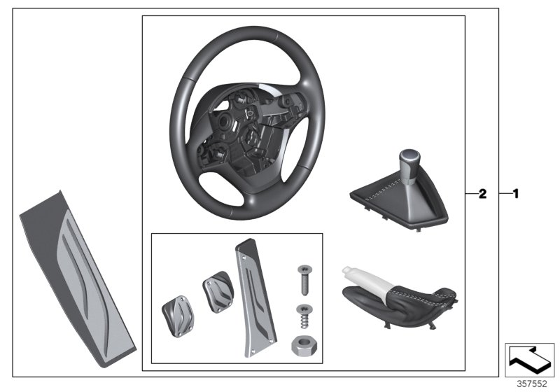 Starter kit, interior equipment