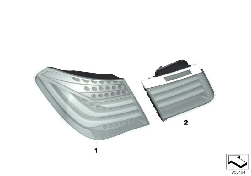 Conversion, rear lights, Facelift