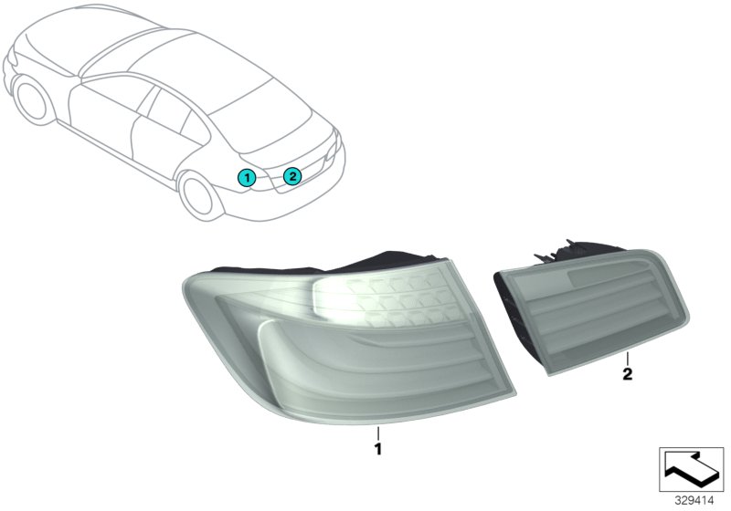 Conversion, rear lights, Facelift