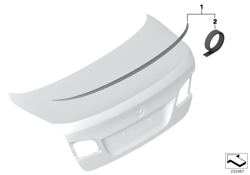Retrofit, M rear spoiler