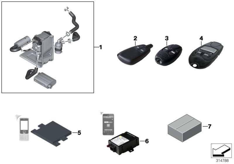 Install.kit, independent heater