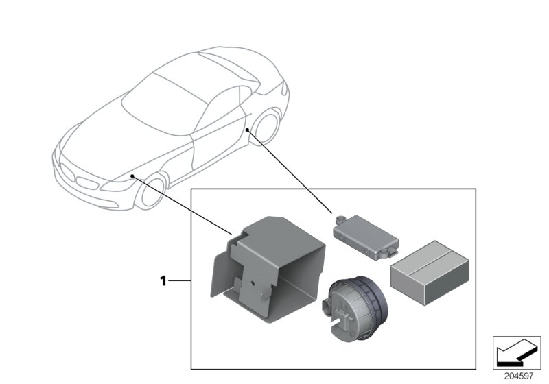 Retrofit kit, theft alarm