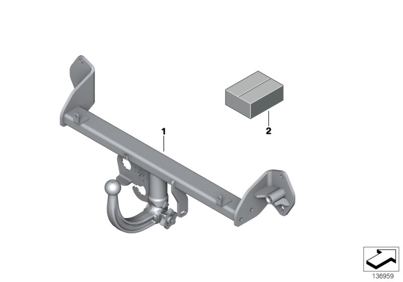 Retrofit kit, towing hitch