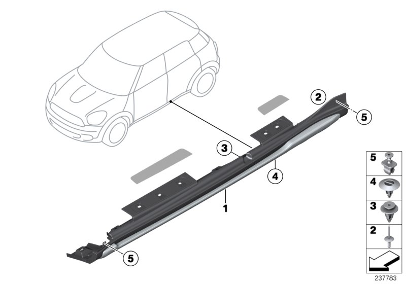 Sill trim, underride protection