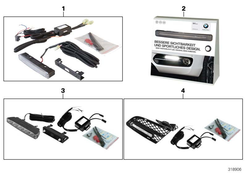Retrofit kit, LED daytime driving lights