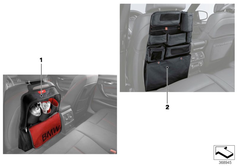Backrest pouch &backrest pouch BMW Lines