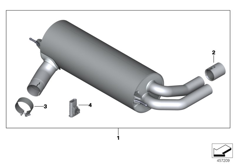 BMW M Performance silencer