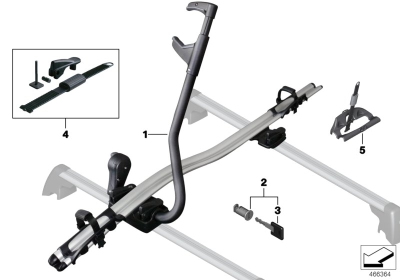 Touring bicycle holder