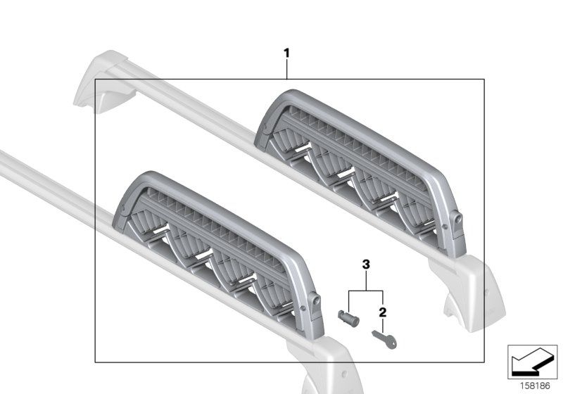 Ski/snowboard holder